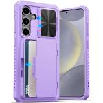 ATATOO for Samsung Galaxy S24+ Plus Case with Card Holder 6.7"​ , Purple