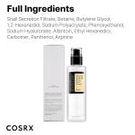 COSRX Snail Mucin 96% Power Repairing Essence, 3.38 fl. oz (100ml) hydrating serum with snail secretion filtrate, designed for dull skin and fine lines, Korean skincare.