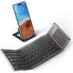 Samsers Foldable Bluetooth Keyboard with Numeric Keypad - Dark gray