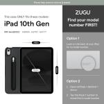 ZUGU CASE for iPad 10th Generation 10.9 Inch (2022) Slim Protective Case Magnetic Stand & Sleep/Wake Cover Model A2696, A2757, A2777 (Pine)