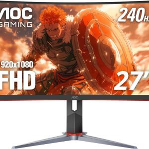 AOC C27G2Z 27-inch Curved Frameless Ultra-Fast Gaming Monitor