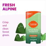 Lume Whole Body Deodorant, Fresh Alpine, 2.6 Ounce (Pack of 2), Smooth Solid Stick, 72 Hour Odor Control, Aluminum Free, Baking Soda Free and Skin Safe