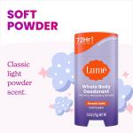 Lume Whole Body Deodorant, Soft Powder, 2.6 Ounce (Pack of 3), Smooth Solid Stick, 72 Hour Odor Control, Aluminum Free, Baking Soda Free and Skin Loving