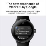 Google Pixel Watch 1st Gen (Previous Model) - Matte Black case with Obsidian Active band - WiFi