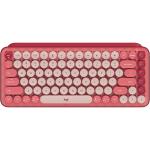 Logitech POP Mechanical Wireless Keyboard with Customizable Emoji Keys - Heartbreaker Rose