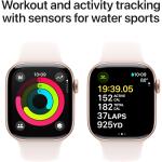 Apple Watch Series 10 RoseGold Aluminium Case with LightBlush Sport Band