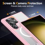 SPIDERCASE Magnetic for Samsung Galaxy S23 Ultra Case,6.8"​ - Pink