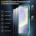 SPIDERCASE Heavy Duty Shockproof Phone Case for Galaxy S24 Plus 2024, Teal