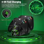 Xbox Controller Charger Station with 2x5520mWh Rechargeable Battery