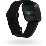 Fitbit Versa Smart Watch (S & L Bands Included) - Black/Black Aluminium