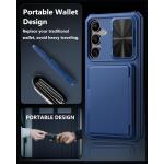 ATATOO for Samsung Galaxy S24+ Plus Case with Card Holder 6.7"​ , Blue