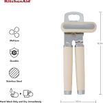 KitchenAid Classic Multifunction Can & Bottle Opener, 8.34 Inch (Almond Cream)