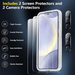 SPIDERCASE Heavy Duty Shockproof Phone Case for Galaxy S24 Plus 2024, Matte Clear