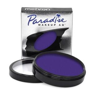 Mehron Makeup Paradise AQ (40 g, Violet): Water-activated face and body paint for stage, screen, special FX, beauty, cosplay, and Halloween.