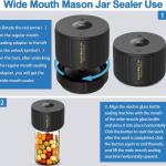 Vacuum Sealer Kit for Electric Mason Jars Wide Mouth and Regular Mouth