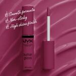 NYX PROFESSIONAL MAKEUP Butter Gloss, Cranberry Pie (Mauve Purple), Non Sticky Lip Gloss