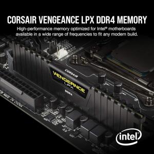 CORSAIR VENGEANCE LPX DDR4 RAM 16GB 2x8GB Desktop Computer Memory - Black