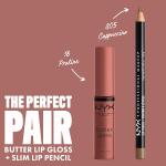 NYX PROFESSIONAL MAKEUP Butter Gloss, Praline (Deep Nude), Non Sticky Lip Gloss