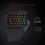 Redragon Blue Switch - K585 DITI Wired One-Handed Mechanical Gaming Keyboard