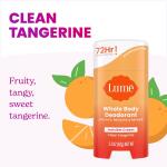 Lume Whole Body Deodorant, Clean Tangerine, 2.6 Ounce (Pack of 2), Smooth Solid Stick, 72 Hour Odor Control, Aluminum Free, Baking Soda Free and Skin Safe