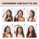 Kitsch Satin Heatless Curling Set for No Heat Soft Curls, 1 Pack (Charcoal), Overnight Hair Curlers & Curling Rod Headband, Frizz Free Styling, Gentle Rollers for All Hair Types