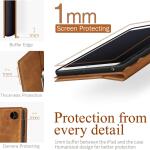 Antbox 10.2 Inch Case for iPad 9th/8th/7th Gen with Pencil Holder Auto Sleep/Wake Function PU Leather Smart Cover (Brown)