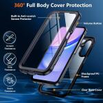 SPIDERCASE for Samsung Galaxy A15 5G Case Waterproof 6.5"-Black