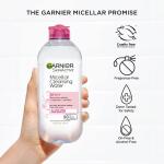 Garnier Micellar Water, Hydrating Facial Cleanser & Makeup Remover 1 Count, Suitable for Sensitive Skin, Vegan, Cruelty Free, 13.5 Fl Oz (400mL)