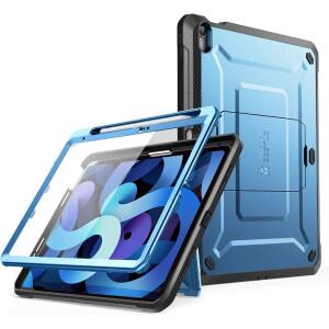 SUPCASE 10.9 Inch for iPad 10th Generation (2022) with Screen Protector Unicorn Beetle Pro, Built-in Stand & Pencil Holder Heavy Duty Rugged Protective Case Inch (Blue)