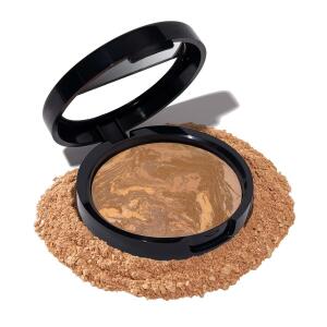 LAURA GELLER NEW YORK Award Winning Baked Balance n Brighten Color Correcting Powder Foundation, Demi Matte Natural Finish, Sand, Buildable Light to Medium Coverage