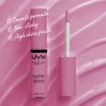 NYX PROFESSIONAL MAKEUP Butter Gloss, Eclair (Pink), Non Sticky Lip Gloss