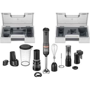 BLACK+DECKER Kitchen Wand Cordless Immersion Blender 6-in-1 Multi Tool Set