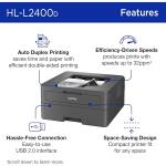 Brother HL-L2400D Compact Monochrome Laser Printer