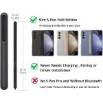 TYHJ Fold 6/5 S Pen Fold Edition Compatible with Galaxy Z Fold 6/5 Phones Only 1.5mm Pen Tip (Black + Case)