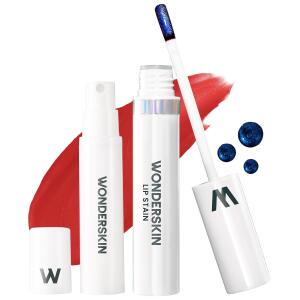 Wonderskin Wonder Blading Lip Stain Peel Off and Reveal Kit (Hayley), Long Lasting, Waterproof Red Lip Tint, Transfer Proof Natural Lip Stain Kit