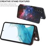 LETO Galaxy S22 Case,Luxury Flip Folio Leather Wallet Case Cover 6.1" Nebula