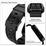 OROBAY Compatible with Apple Watch Band 46mm Series 10 with Case Matte Black