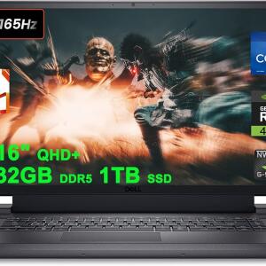 Dell G16 7630 Gaming Laptop16 inch QHD+, Intel i9-13900HX, 32GB RAM, 1TB SSD, RTX 4070, RGB Backlit, G-SYNC, Windows 11 Pro.