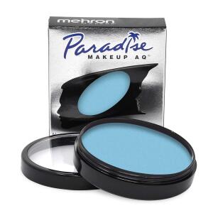 Mehron Makeup Paradise Makeup AQ Face & Body Paint (40 g) (Light Blue), Pro Size, Face & Body Painting, Special FX, Cosplay, Water Activated Face Paint & Body Paint 1.4 oz