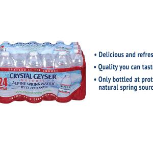 Crystal Geyser Spring Water, 24 pk/ 16.9 oz. Bottles 