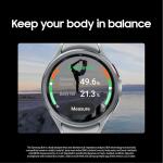 SAMSUNG Galaxy Watch 6 Bespoke Edition 43mm Exclusive Bluetooth Smartwatch Silver D-Buckle Band, Hybrid Blue