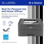 Brother HL-L2400D Compact Monochrome Laser Printer