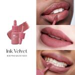 Peripera Ink the Velvet Lip Tint, 046 PINK MAUVE NUDE, High Pigment Color, Longwear, Weightless, Not Animal Tested, Gluten Free, Paraben Free