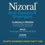 Nizoral Anti-Dandruff Shampoo: 1% Ketoconazole, fresh scent, 7 fl oz.