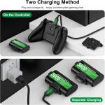 DINOSTRIKE Rechargeable Xbox Controller Battery Pack with 4 Back Covers and a USB C Charging Cable