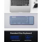 Samsers Foldable Bluetooth Keyboard with Numeric Keypad -Young Blue