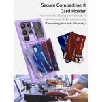 Vihibii Wallet Phone Case for Samsung Galaxy S23 Ultra 5G 6.8" 2023, Purple