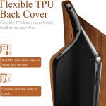 Antbox 10.2 Inch Case for iPad 9th/8th/7th Gen with Pencil Holder Auto Sleep/Wake Function PU Leather Smart Cover (Brown)