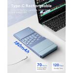 Samsers Foldable Bluetooth Keyboard with Numeric Keypad -Young Blue