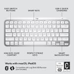 Logitech MX Keys Mini for Mac Minimalist Wireless Illuminated Keyboard 